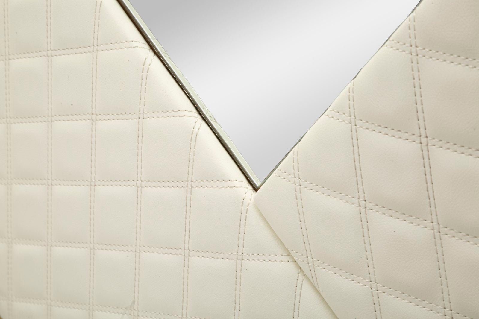 Espelho de Parede GLAM – Branco e Dourado