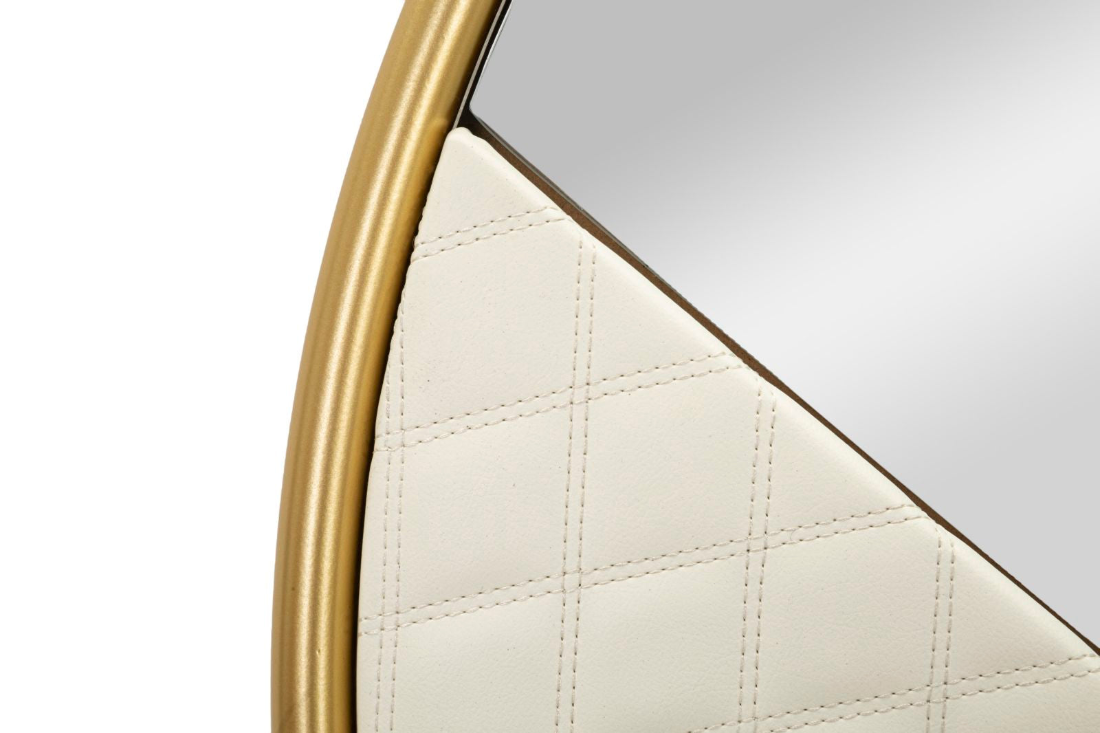 Espelho de Parede GLAM – Branco e Dourado