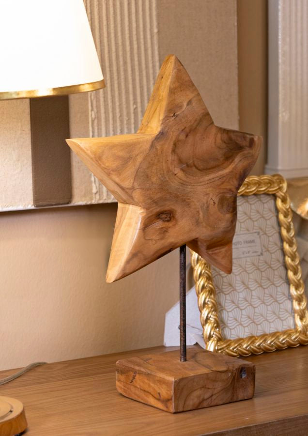 Escultura Estrela ETNICH – Castanho