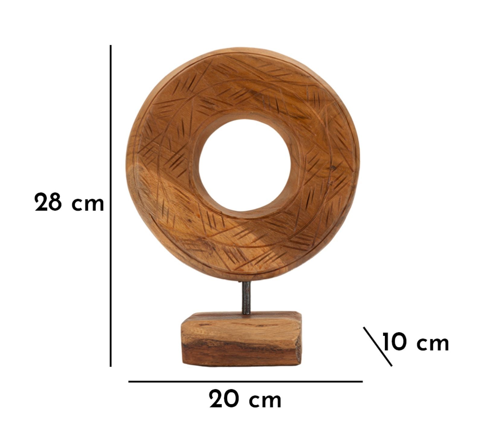 Escultura Redonda ETNICH – Castanha