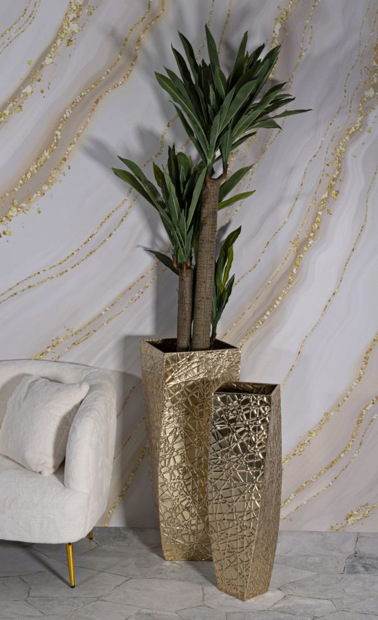 Conjunto de 2 Vasos Elegantes GLAM – Dourado