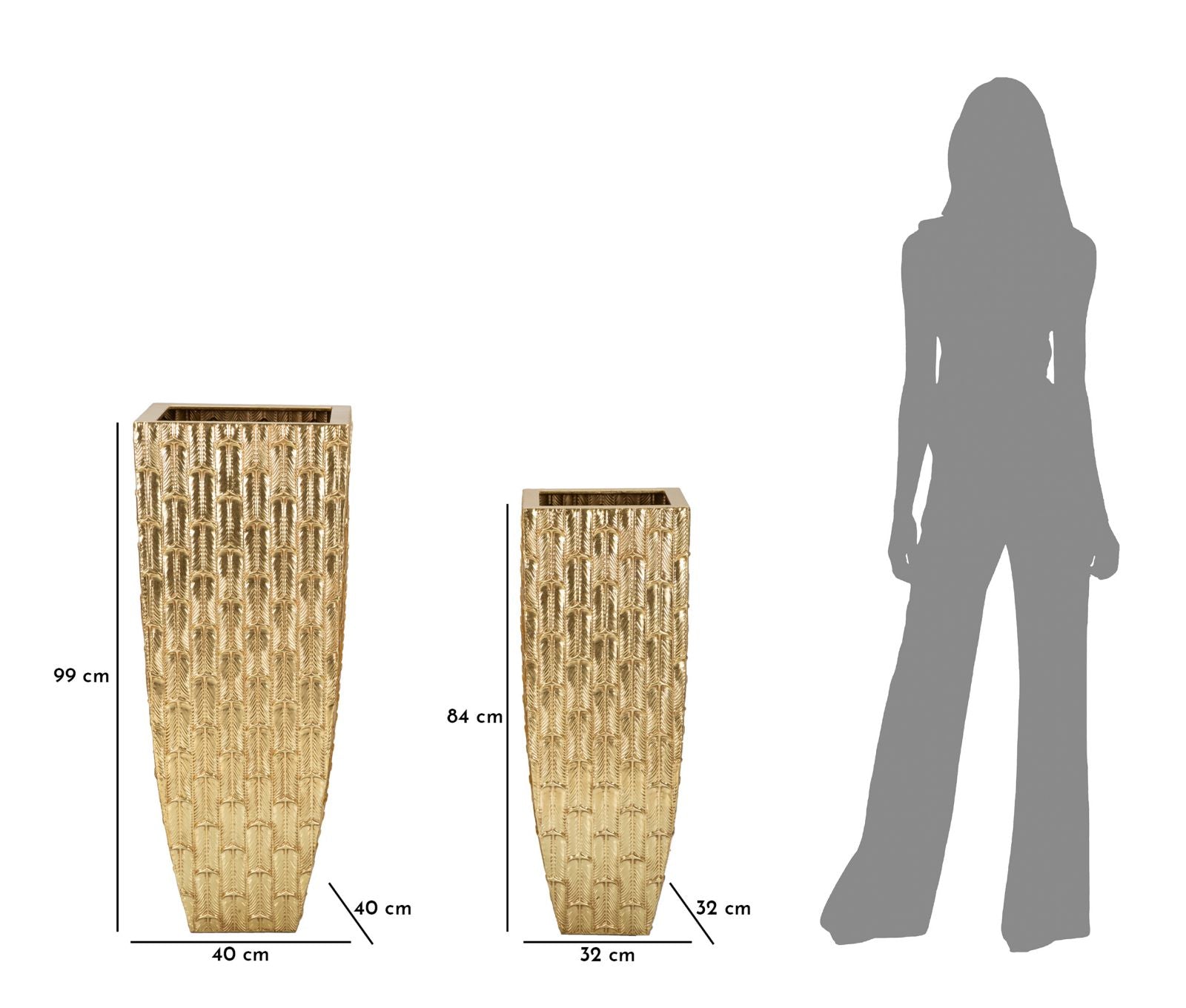 Conjunto de 2 Jarras GLAM – Dourado