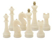 Conjunto de Figuras de Xadrez GLAM – Branco e Dourado