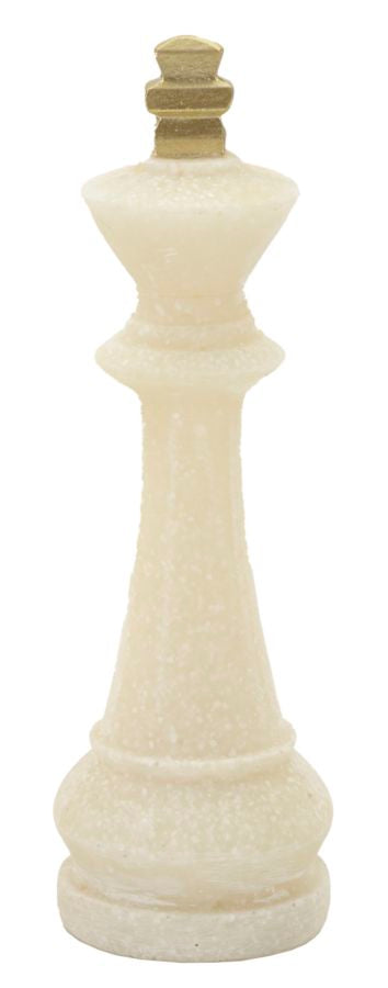 Conjunto de Figuras de Xadrez GLAM – Branco e Dourado