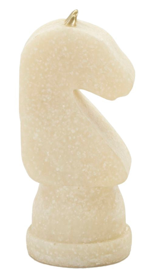 Conjunto de Figuras de Xadrez GLAM – Branco e Dourado