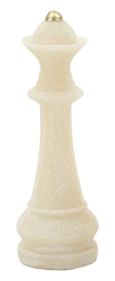 Conjunto de Figuras de Xadrez GLAM – Branco e Dourado