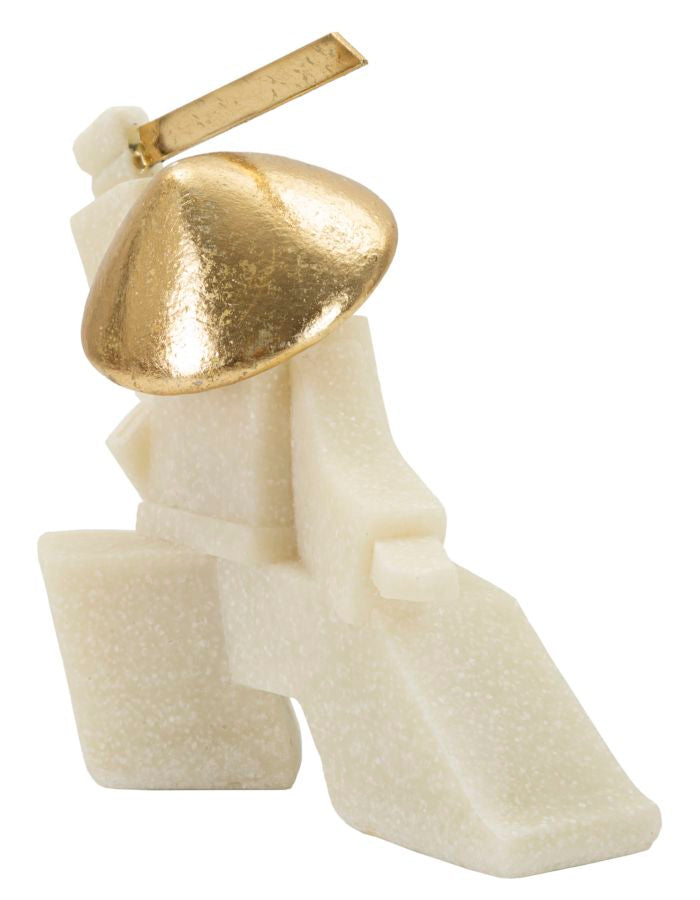 Estátua GLAM – Branco e Dourado
