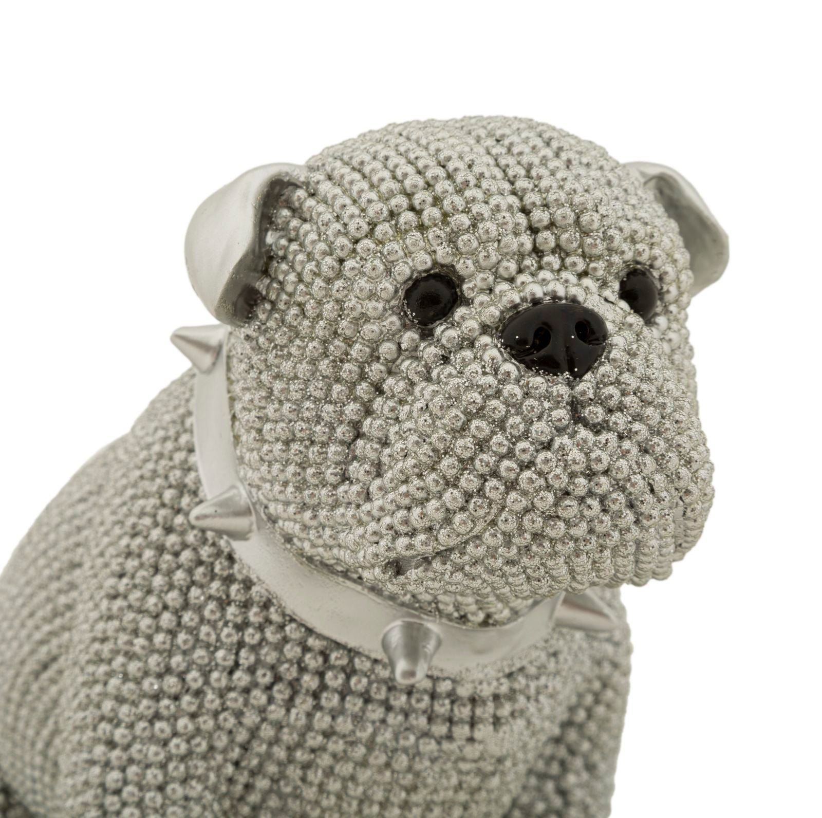 Estátua Bulldog GLAM – Prateado