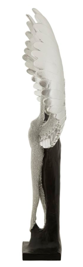 Estatueta GLAM – Prata e Preto