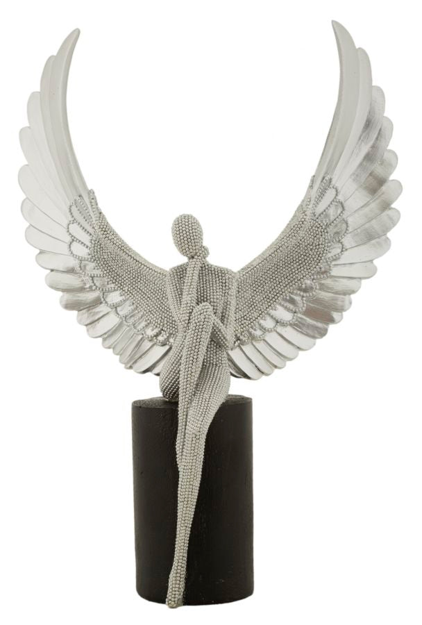 Estatueta GLAM – Prateada e Preta