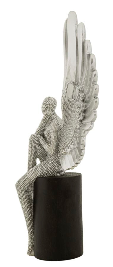 Estatueta GLAM – Prateada e Preta