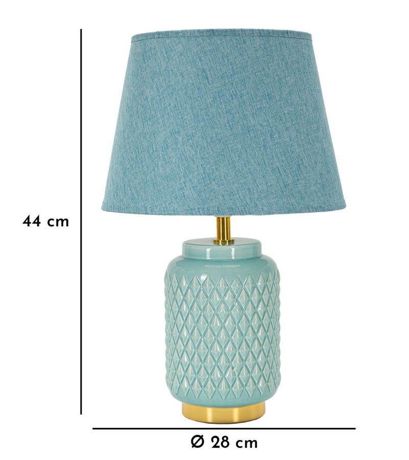 Candeeiro de mesa MODERN – Azul Claro