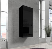 Armário suspenso modelo Nerea V1 (40x126cm) em preto