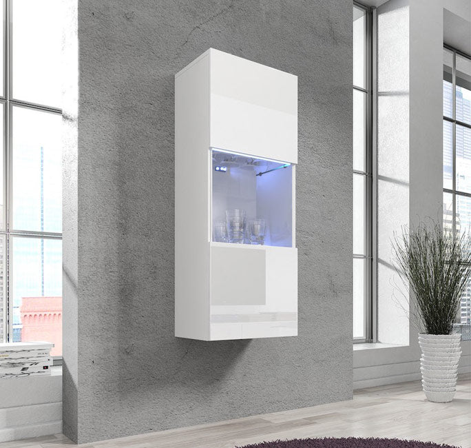 Elegante Móvel Suspenso Nerea V3 (40x126cm) em Branco