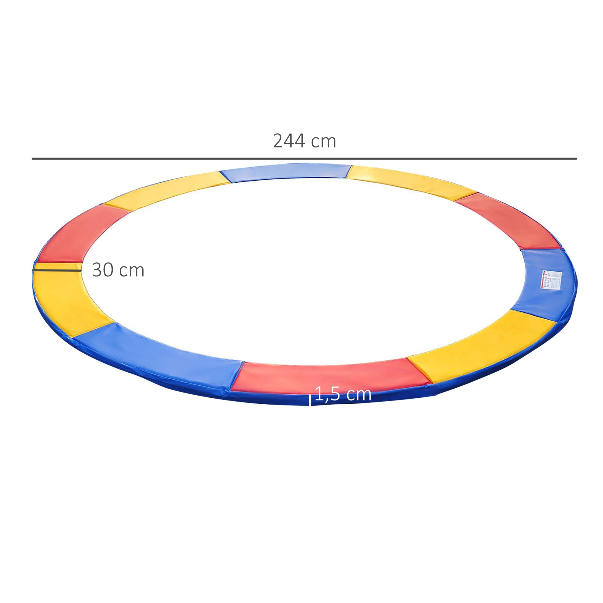 Cobertura de Proteção para Trampolim Ø244 cm Multicolor