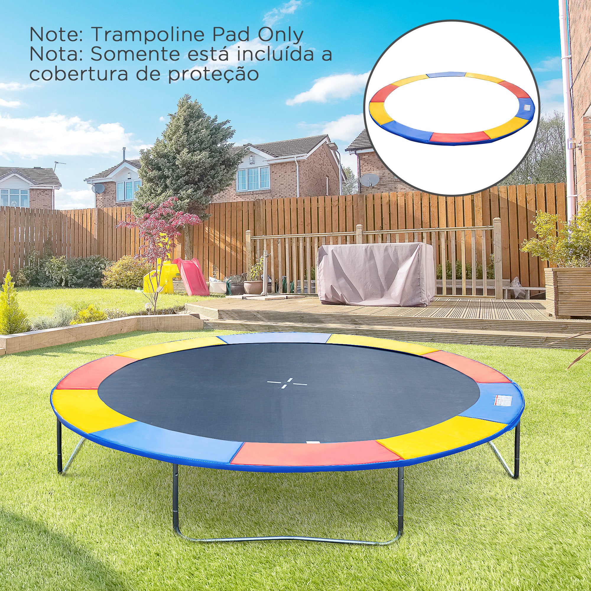 Cobertura de Proteção para Trampolim Ø244 cm Multicolor