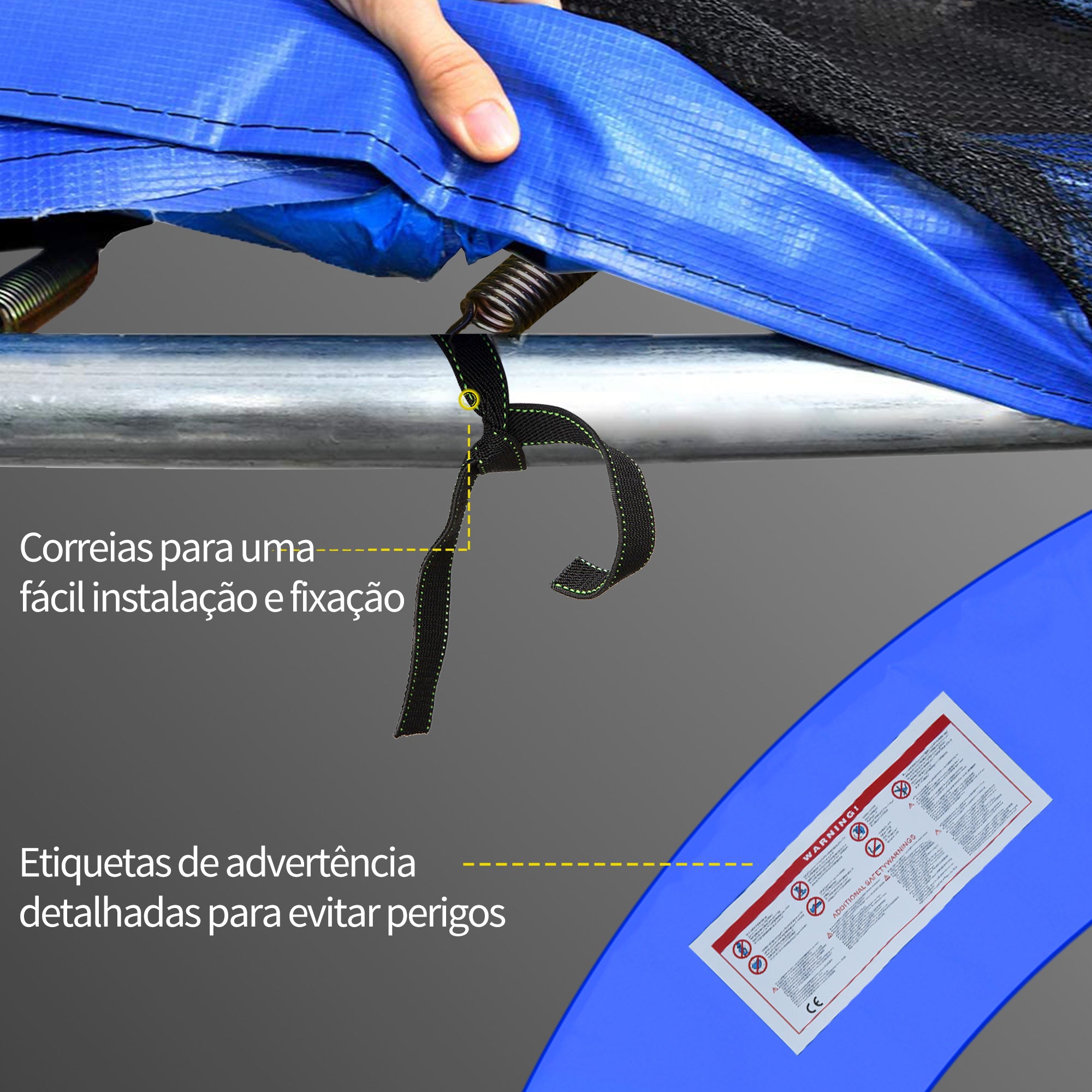 Cobertura de Proteção para Trampolim Ø244 cm Multicolor