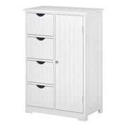 Armário Casa de Banho Móvel Auxiliar Branco 56x30x83 cm