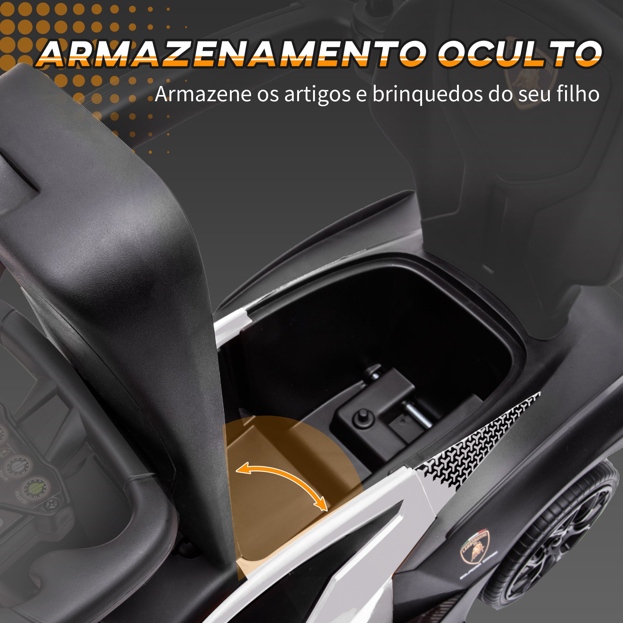 Carro Andador Infantil 2 em 1 Branco 86,5x40x89,5 cm
