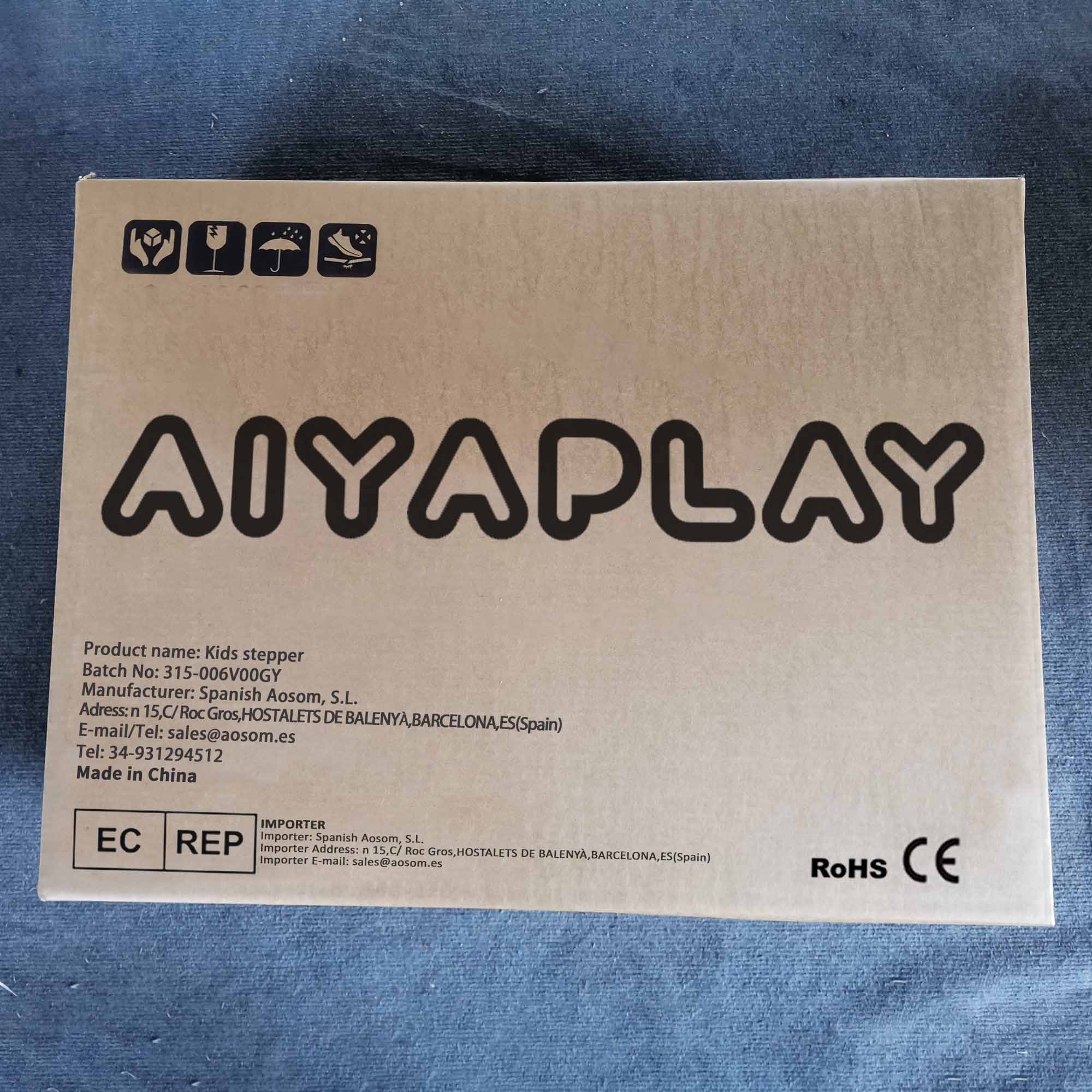 Banco para Crianças Ajustável – 46,5x47x61,5 cm – Cinzento – HDPE e PP