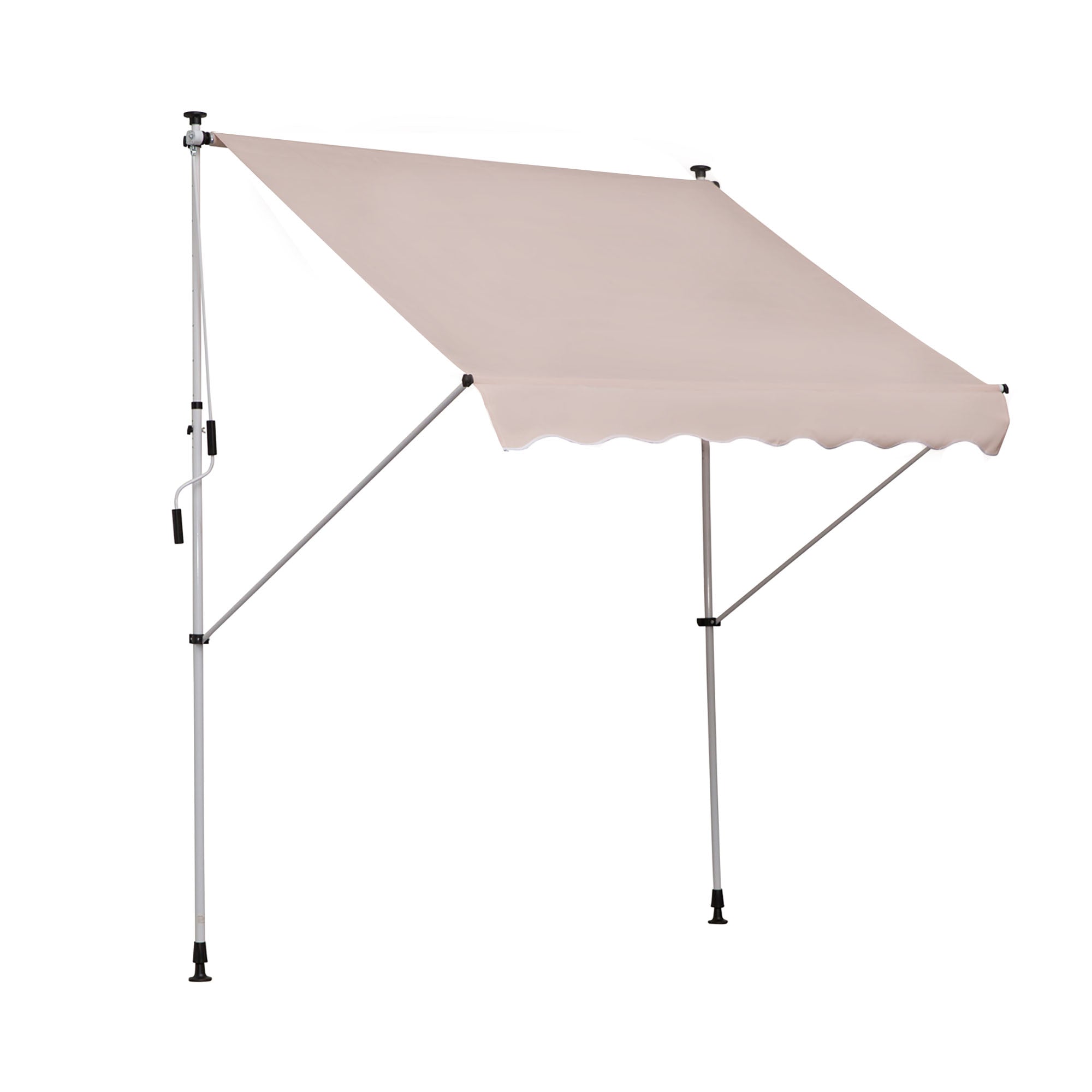 Toldo Manual Retrátil 200x150 cm Bege - Proteção Solar para Varanda