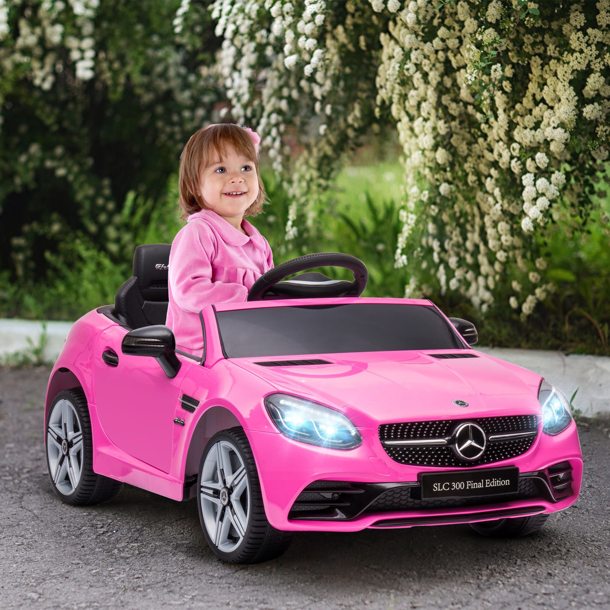 Carro Elétrico para Crianças 107x62,5x44cm Rosa