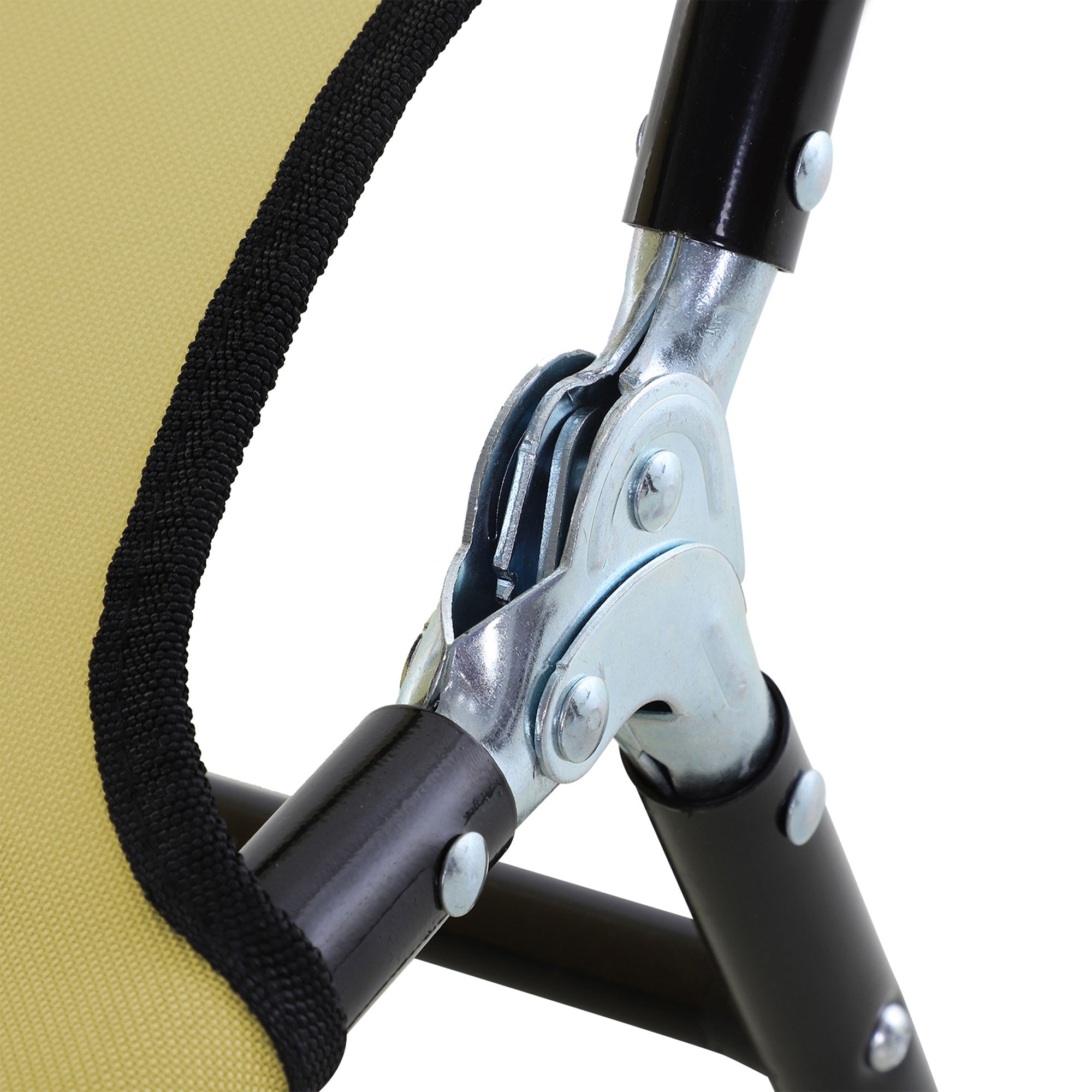 Espreguiçadeira Dobrável Reclinável 188x56x28 cm - Cor Creme