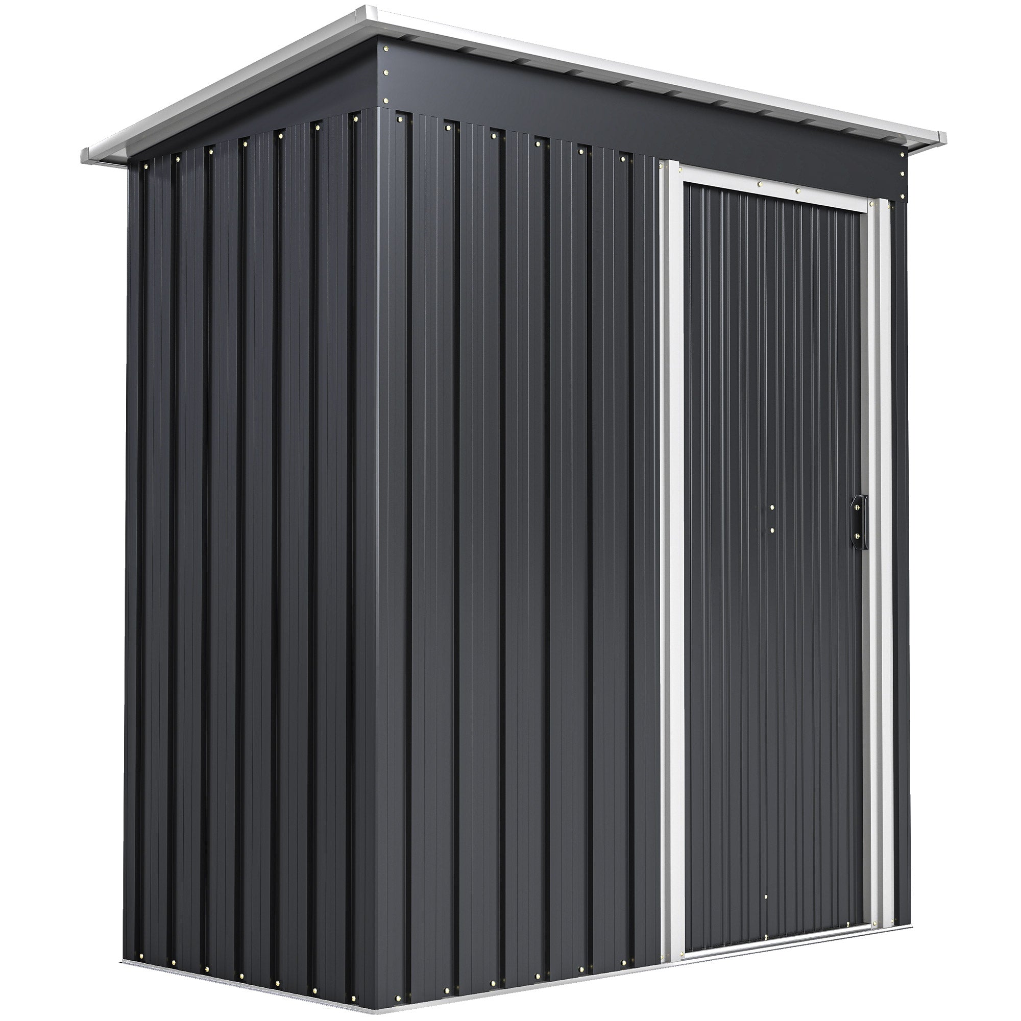 Abrigo de Jardim Exterior 163x89x182 cm - Preto