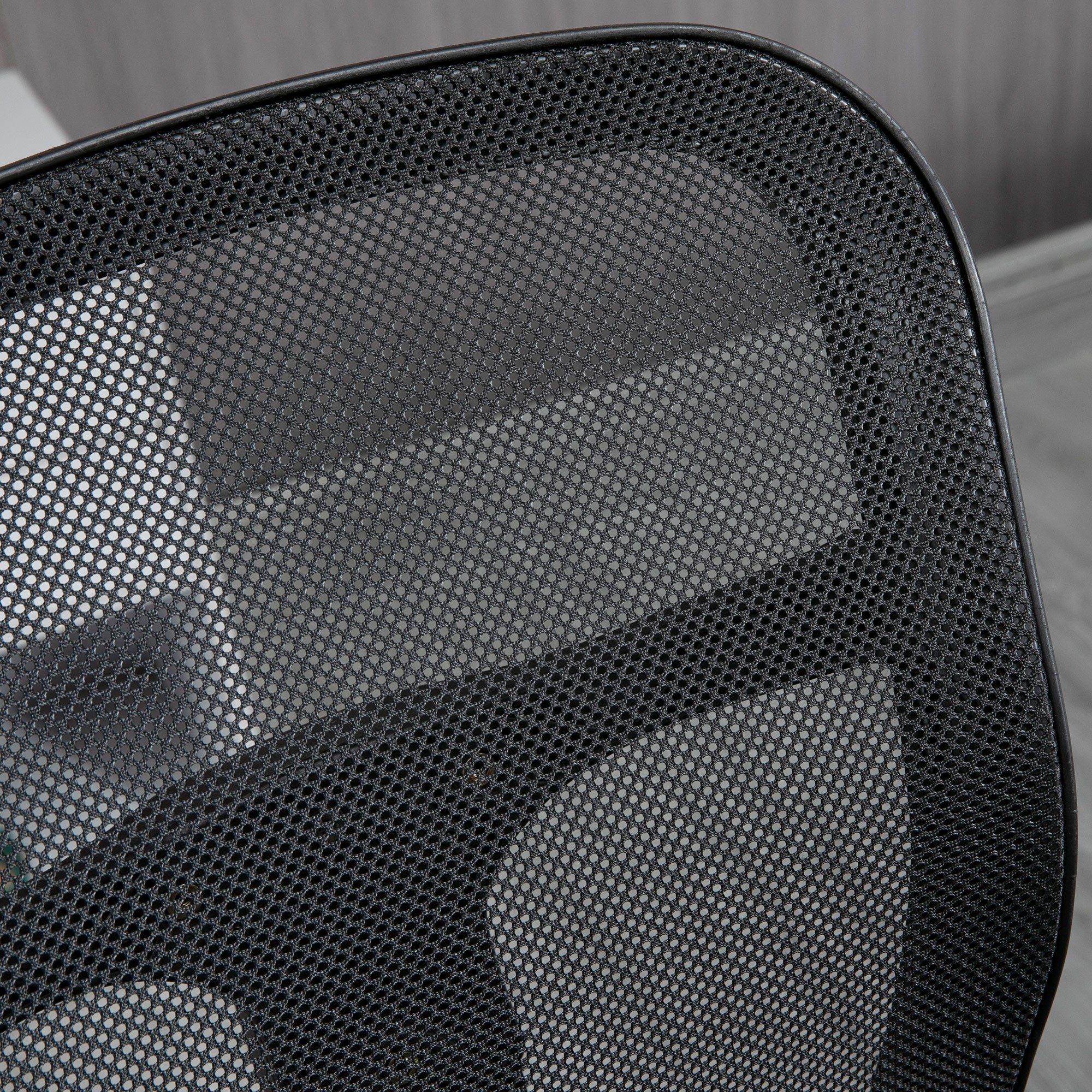 Cadeira de Escritório Ergonómica de Malha com Apoio para os Braços e Pés Ajustáveis 59x59x95-115cm Preto