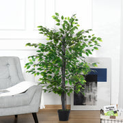 Planta Artificial Ficus com 145 cm de Altura e Vaso - Verde