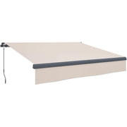 Toldo Retrátil Manual 295x200 cm - Cor Creme Branco
