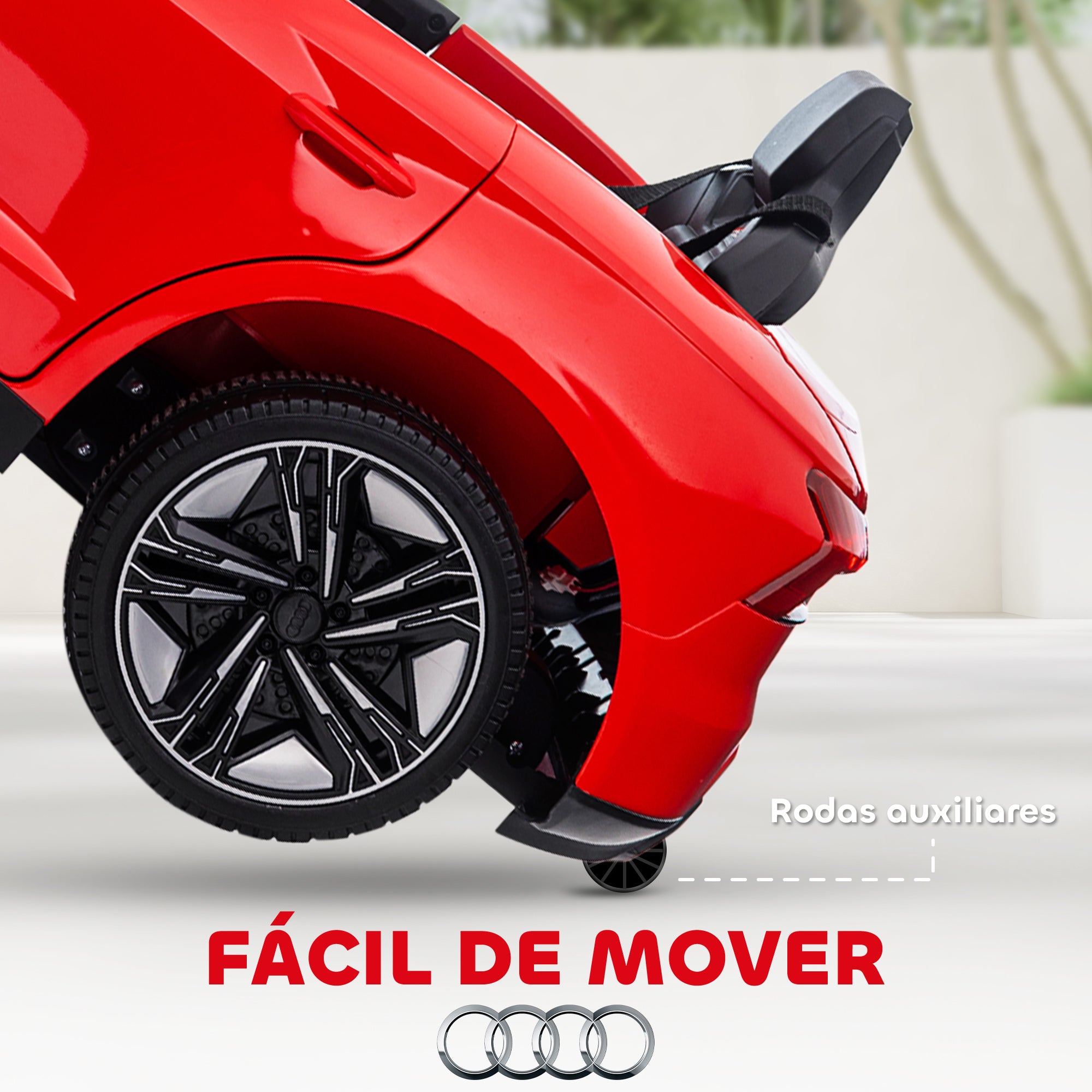 Carro Elétrico para Crianças 103x58x41 cm Vermelho