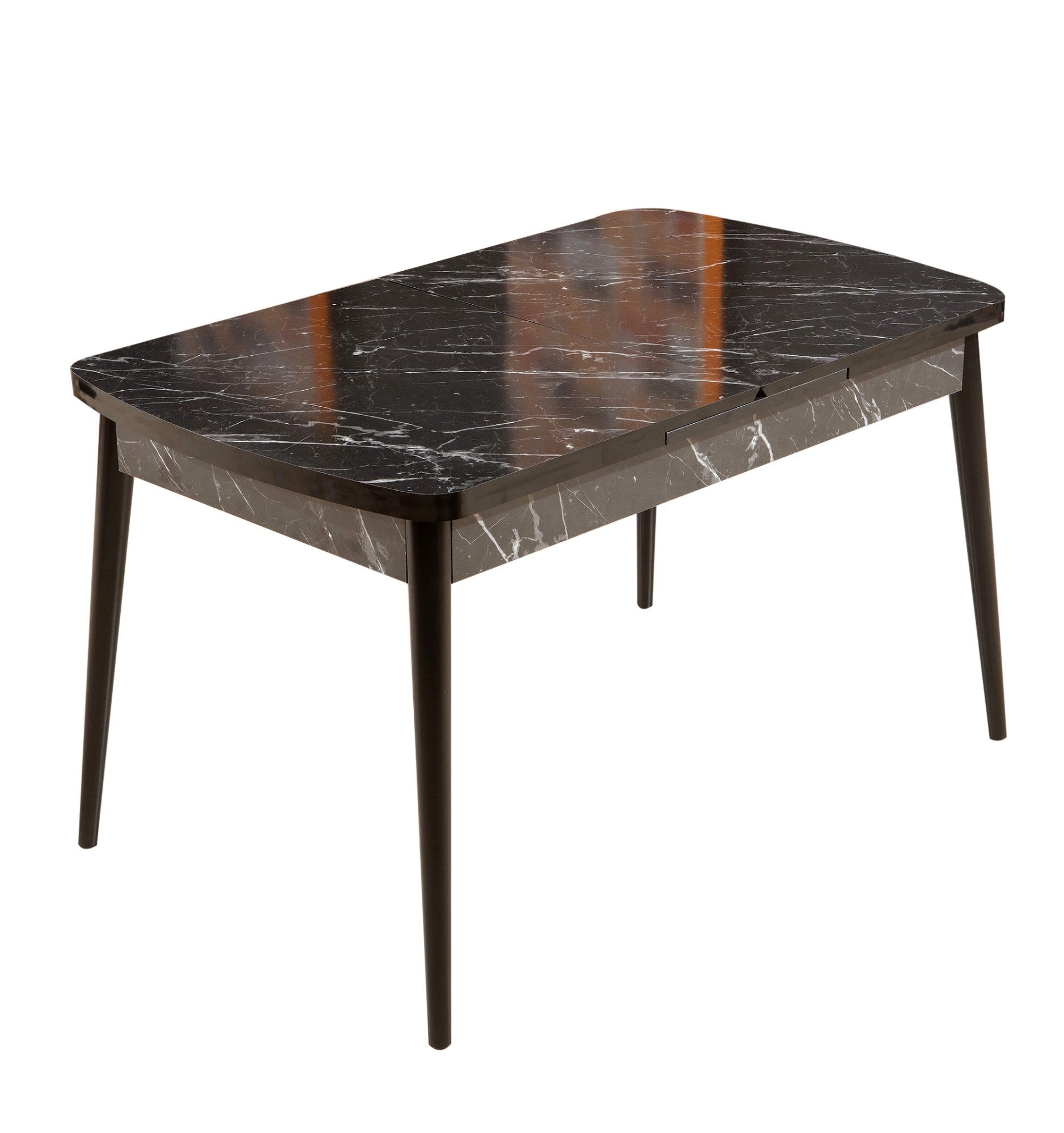Mesa de Jantar Extensível-Bendir-Preto
Branco