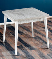 Mesa de Jantar – 80 cm x 76,5 cm x 80 cm – Antigo e Branco – Melamina