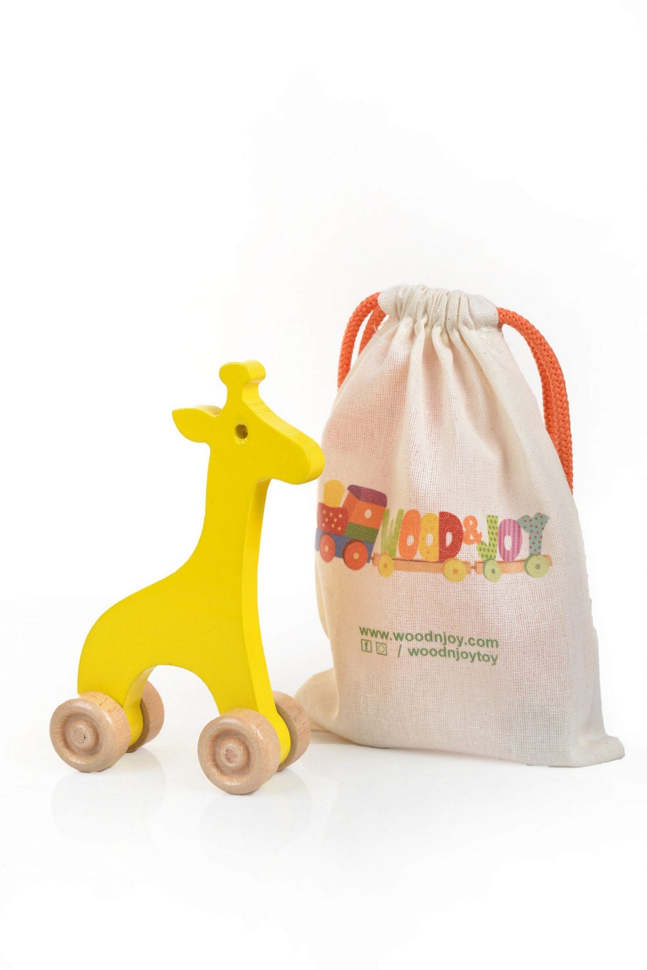 Brinquedo de madeira de pinho – 15 cm x 9 cm x 4 cm – amarelo