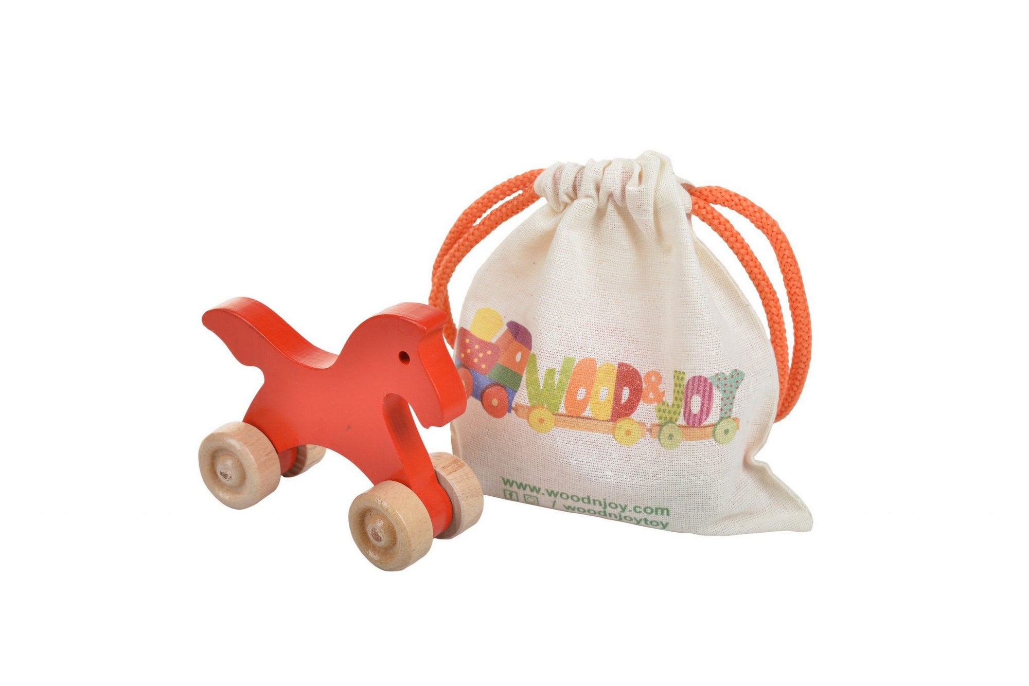 Brinquedo – 10x10x5 cm – vermelho – 100% pinho