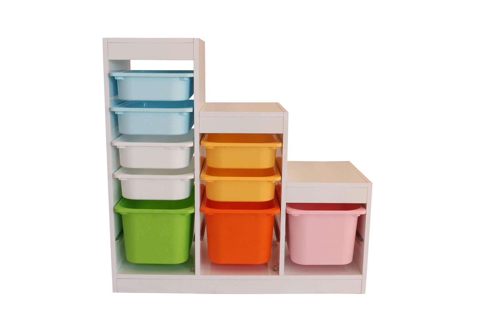 Armário multiuso – 45 cm / 71 cm / 97 cm – Branco – Painel de partículas de melamina