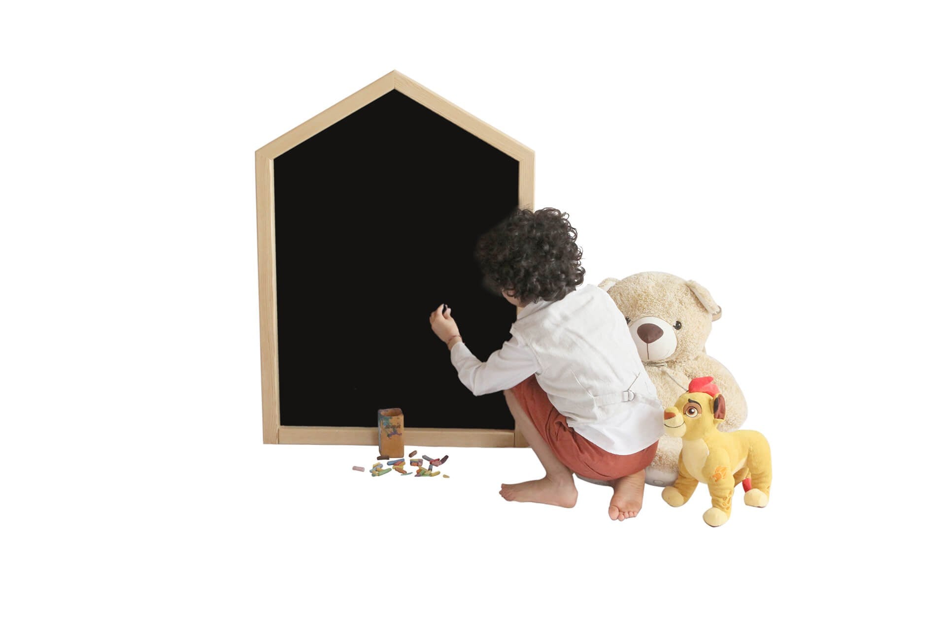 Quadro Negro – 67 cm x 93 cm – Preto – Pinho