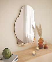 Espelho de cômoda elegante preto, 40 x 72 cm | 100% MDF, Flotal-E ecológico | Design de parede, perfeito para quartos e closets modernos