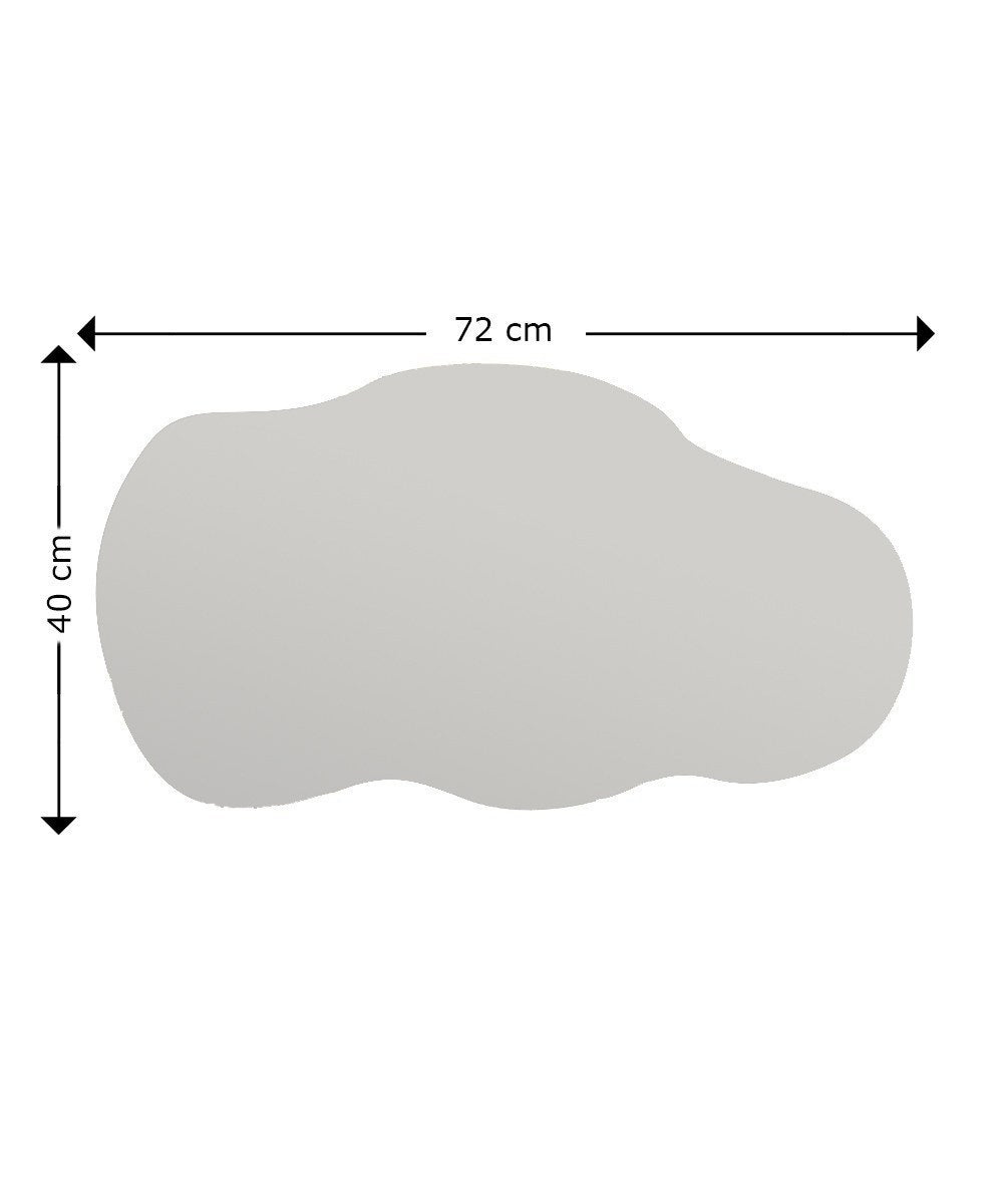 Espelho de cômoda elegante preto, 40 x 72 cm | 100% MDF, Flotal-E ecológico | Design de parede, perfeito para quartos e closets modernos