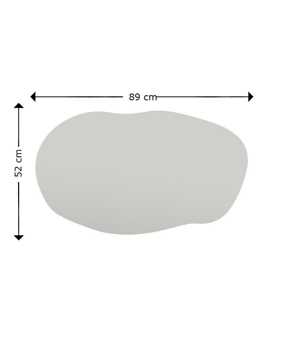 Espelho de cômoda elegante preto, 52 x 89 cm | 100% MDF, Flotal-E ecológico | Design de parede, perfeito para quartos e closets modernos