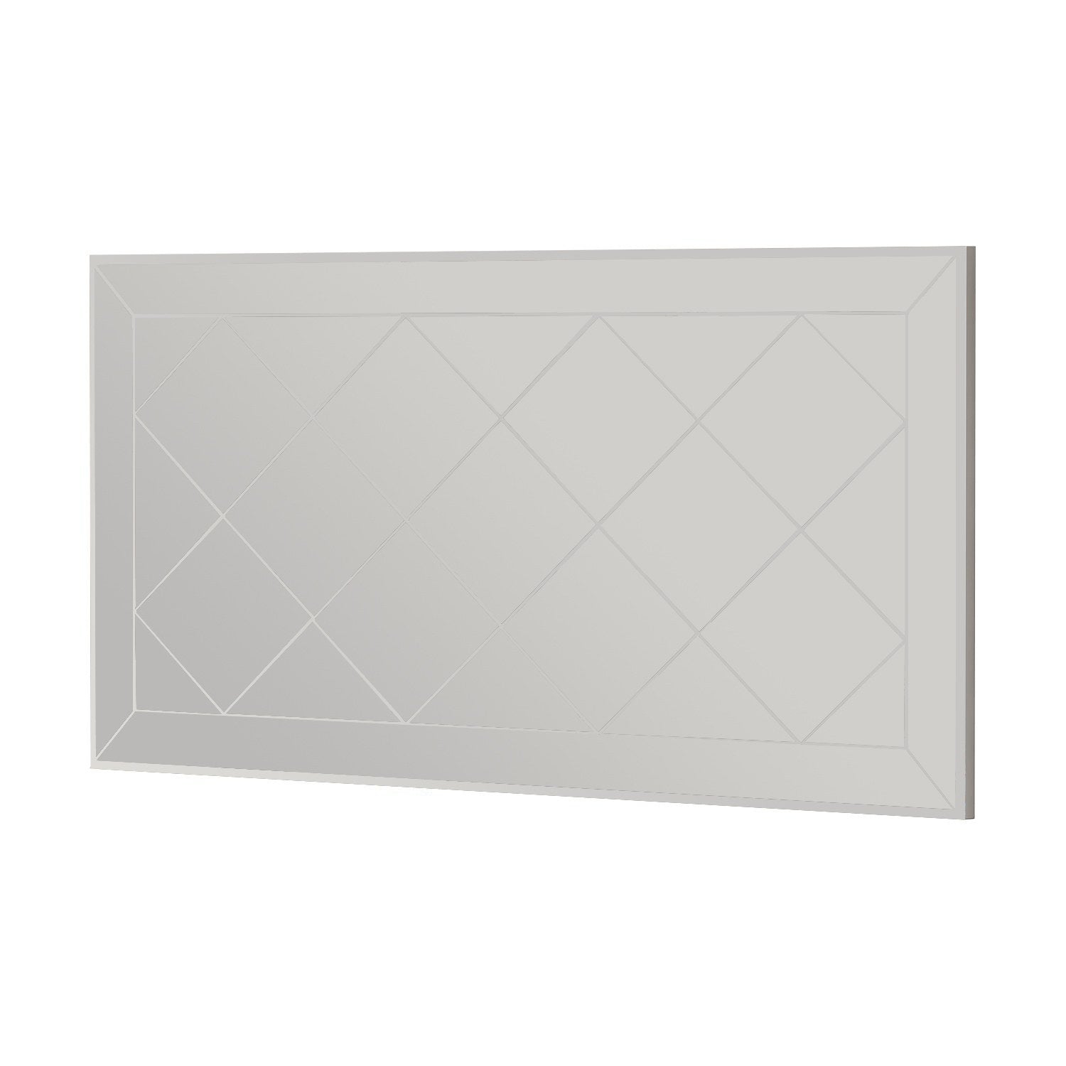 Espelho Argyle elegante, 60 x 120 cm, 100% MDF, Flotal-E ecológico, montável na parede, design branco elegante para decoração e espaços modernos