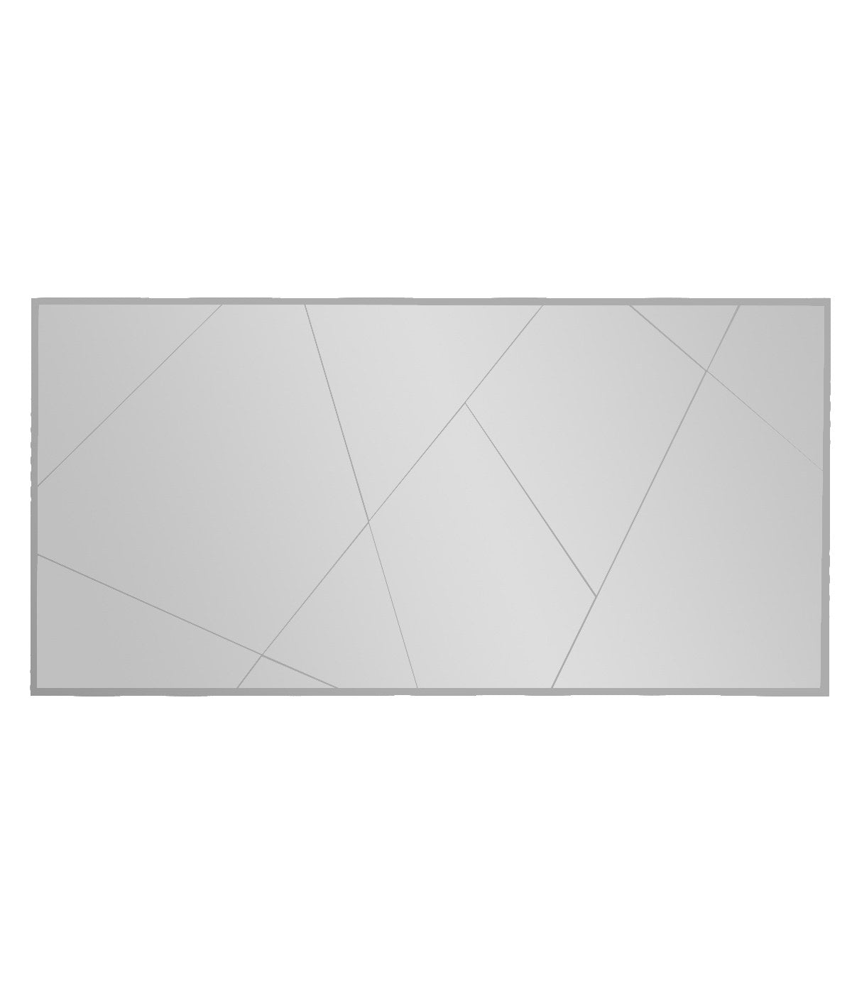 Espelho de Parede Elegante, 60 x 120 cm, 100% MDF, Design Ecológico Flotal-E, Acabamento Branco | Perfeito para Decoração de Casa e Espaços Modernos, Fácil de Montar na Parede