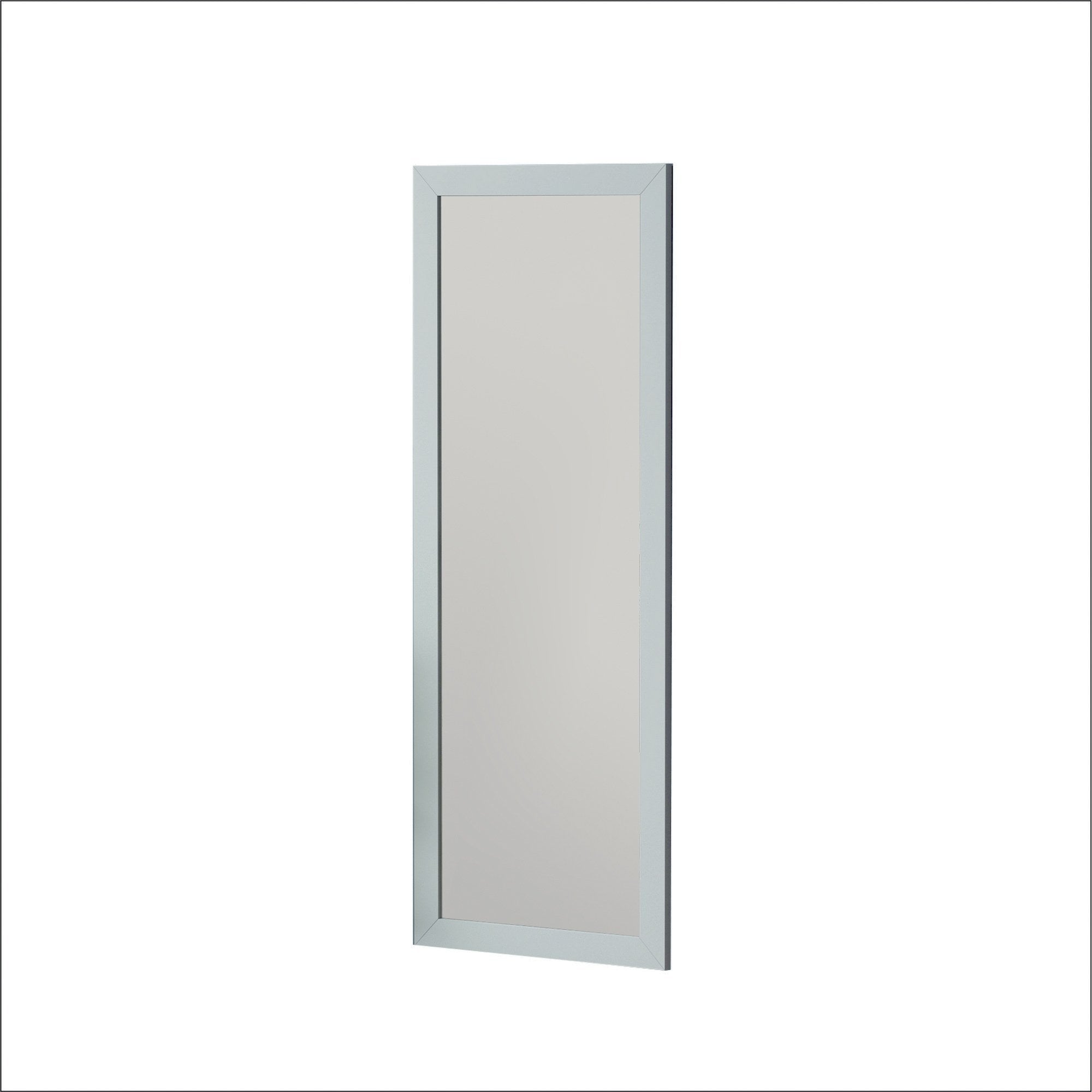 Espelho de parede branco elegante, 40 x 105 cm | 100% MDF, design ecológico Flotal-E | Perfeito para decoração moderna e espaços funcionais