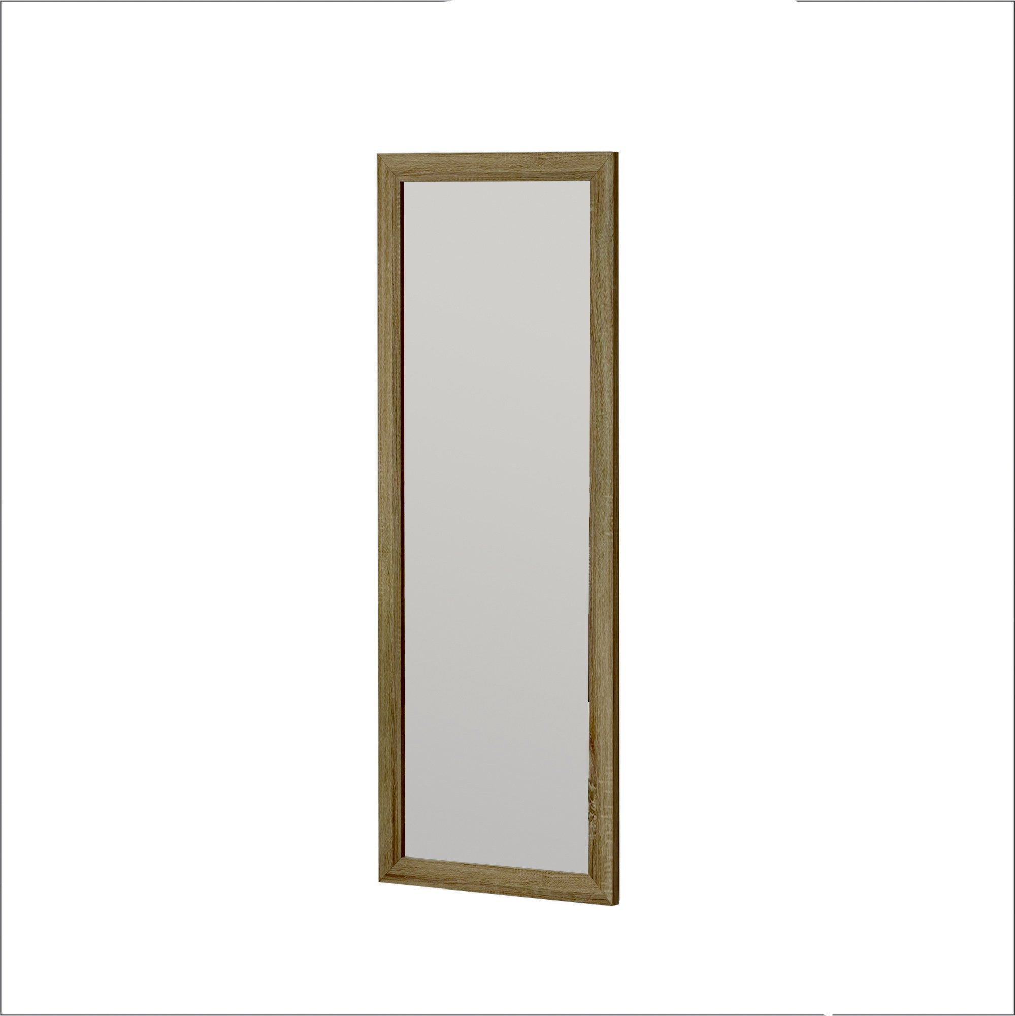 Espelho de Parede Elegante, 40 x 105 cm, 100% MDF, Design Ecológico Flotal-E, Cor Natural | Perfeito para Decoração de Casa e Espaços Funcionais