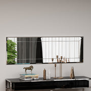 Espelho de cômoda branco elegante, 40 x 120 cm | 100% MDF, Flotal-E ecológico | Design de parede, perfeito para quartos e closets modernos