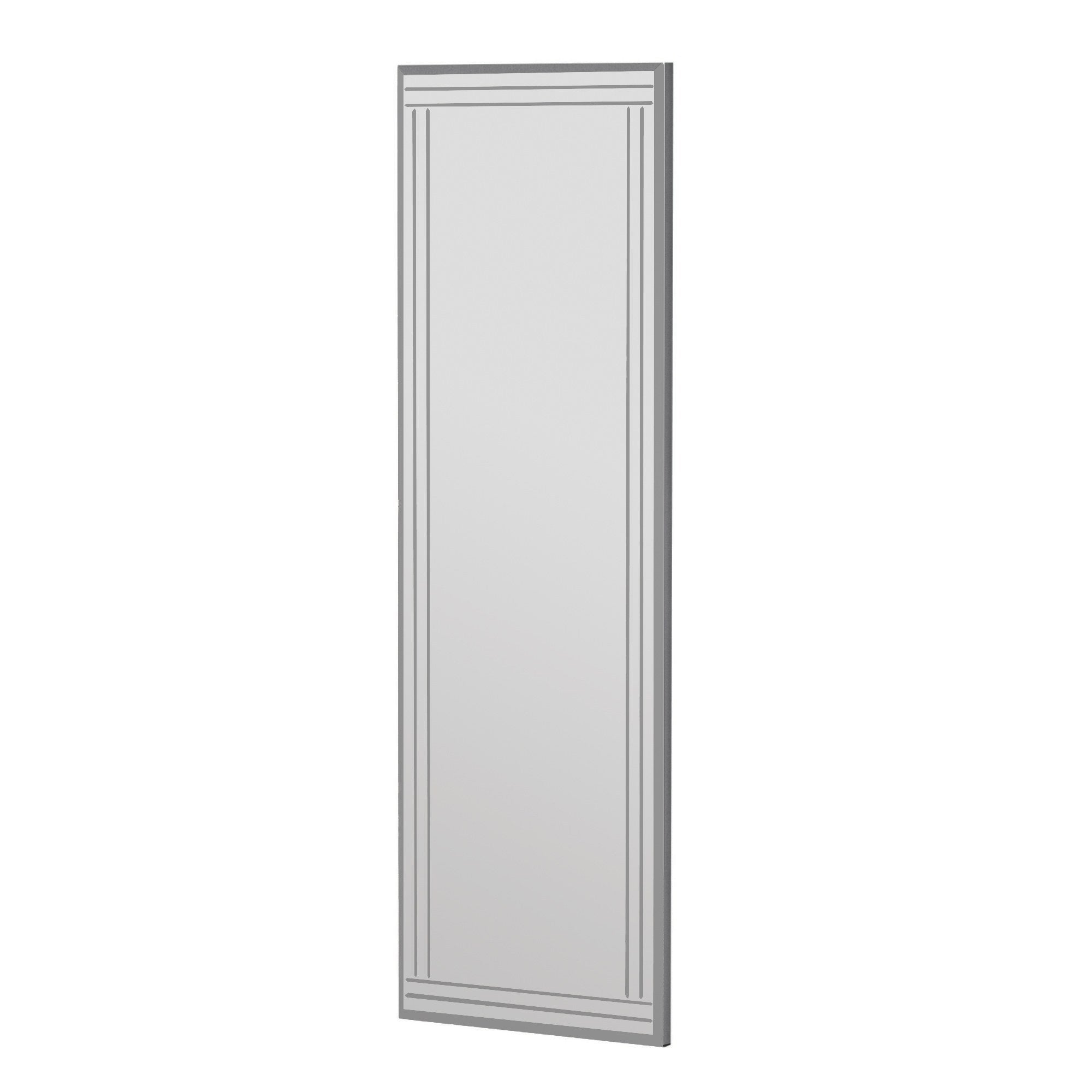 Espelho de cômoda branco elegante, 40 x 120 cm | 100% MDF, Flotal-E ecológico | Design de parede, perfeito para quartos e closets modernos