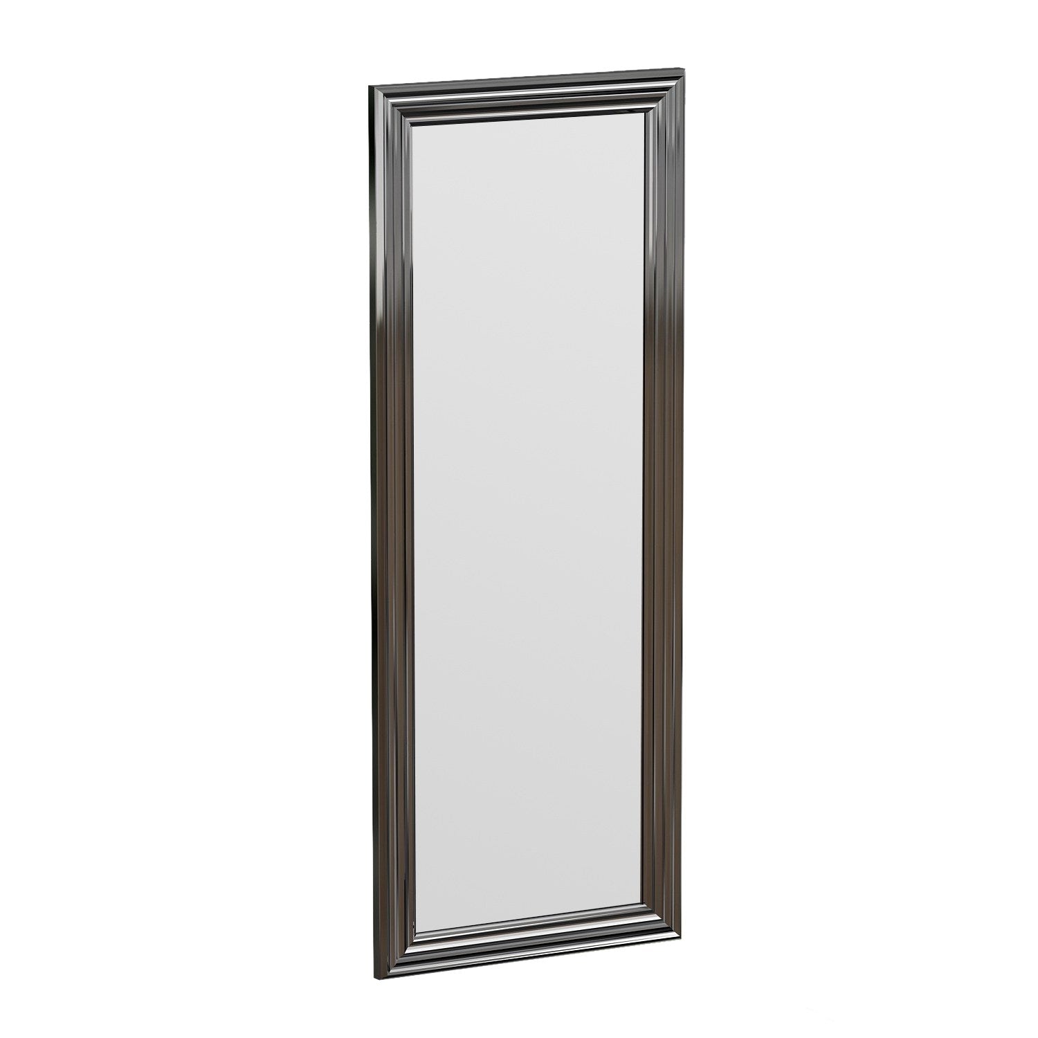 Espelho elegante com moldura prateada, 40 x 105 x 3 cm | 100% MDF, Flotal-E ecológico | Montável na parede, perfeito para decoração moderna e entradas