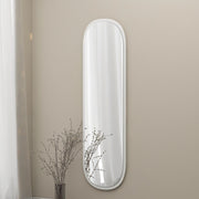Espelho de Parede Elegante, 40 x 120 cm, 100% MDF, Design Ecológico Flotal-E, Acabamento Branco Elegante | Perfeito para Decoração e Espaços Modernos