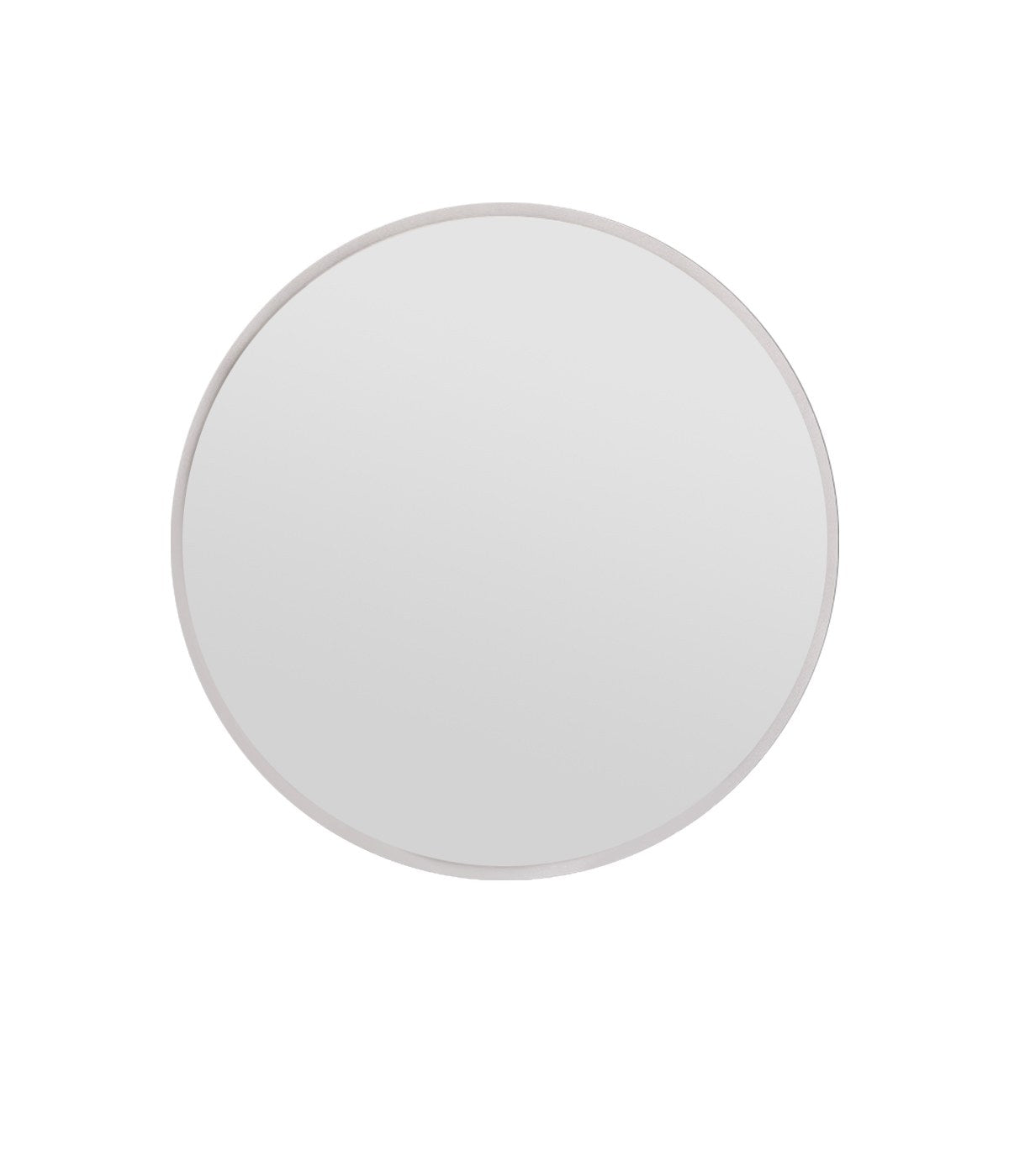 Espelho de parede redondo elegante, 60 cm, branco | 100% MDF, 2,2 cm de profundidade | Design ecológico Flotal-E | Perfeito para decoração e espaços modernos